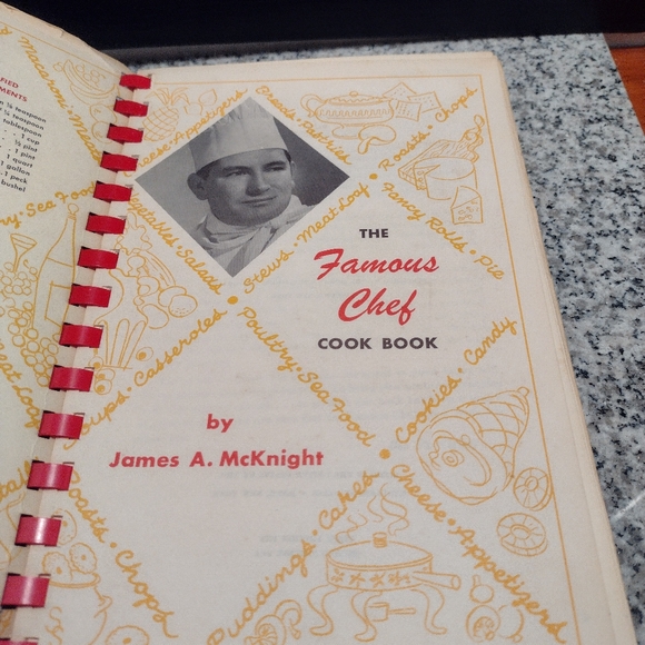 The Famous Chef Cook Book By JAMES A. McKNIGHT. 1956. Second Edition. - Picture 5 of 7